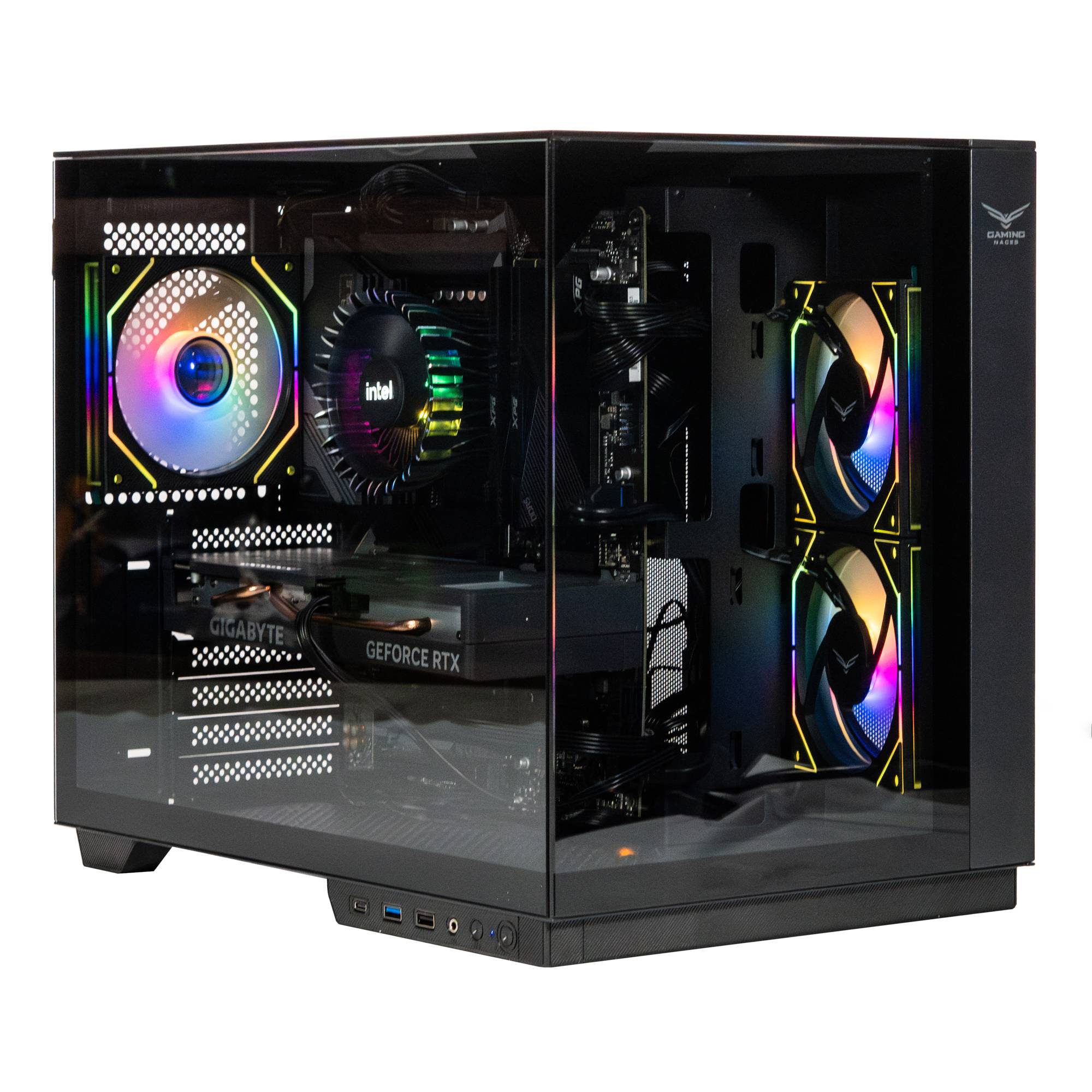 GABINETE GAMER ITX - MicroATX, ATX CRISTAL TEMPLADO, Ventiladores 2 Frontales, 1 Posterior ARGB, USB 3.0 x1, USB C x1, USB 1.1 x1 HD Audio x1 NA-0638 GABINETE GAMER ITX - MicroATX, ATX CRISTAL TEMPLADO, Ventiladores 2 Frontales, 1 Posterior ARGB, USB 3.0 x1, USB C x1, USB 1.1 x1 HD Audio x1 NA-0638